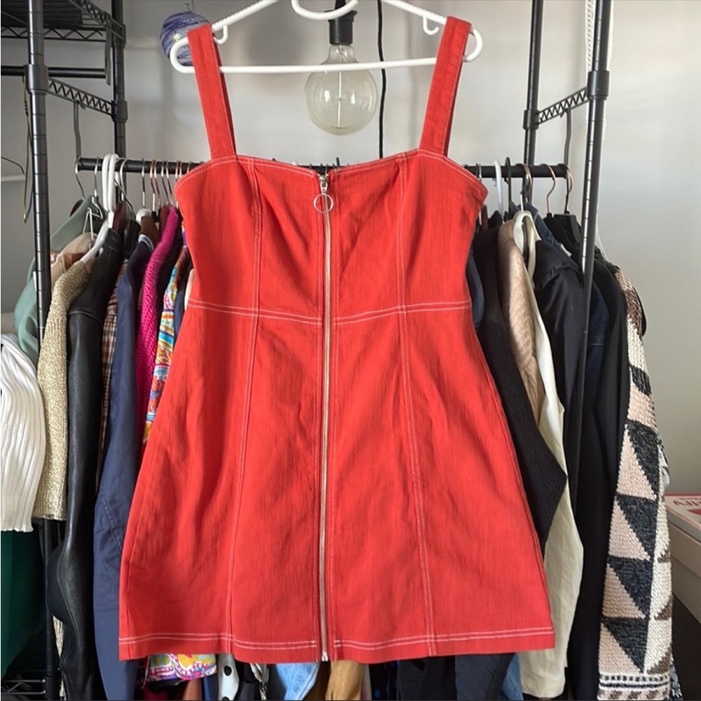 Capulet Pinafore Dress Orange